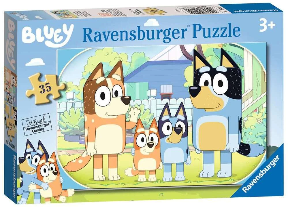 Ravensburger Puzzle 35pc - Bluey Family Time 3 Ravensburger Puzzle 35pc - Bluey Family Time