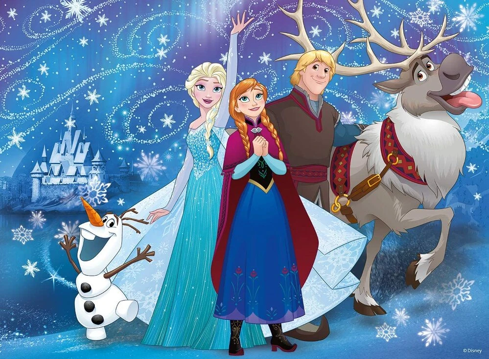 Ravensburger Puzzle 100pc XXL - Disney Frozen Glittery Snow 4 Ravensburger Puzzle 100pc XXL - Disney Frozen Glittery Snow - Image 2