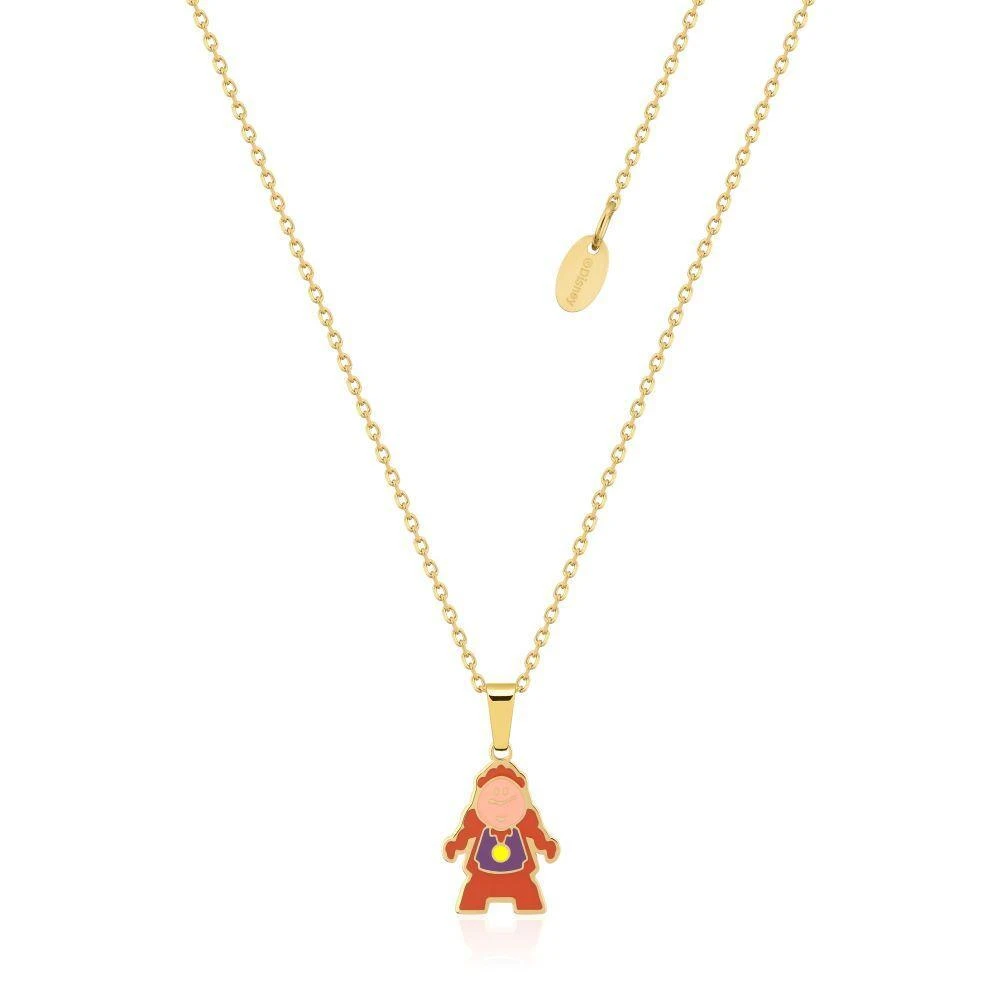 Disney Couture Kingdom - Beauty And The Beast - Cogsworth Necklace Yellow Gold 3 Disney Couture Kingdom - Beauty And The Beast - Cogsworth Necklace Yellow Gold