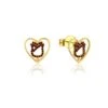 Disney Couture Kingdom - Beauty And The Beast - Enchanted Rose Stud Earrings Yellow Gold 2 Disney Couture Kingdom - Beauty And The Beast - Enchanted Rose Stud Earrings Yellow Gold -Disney SSDE040