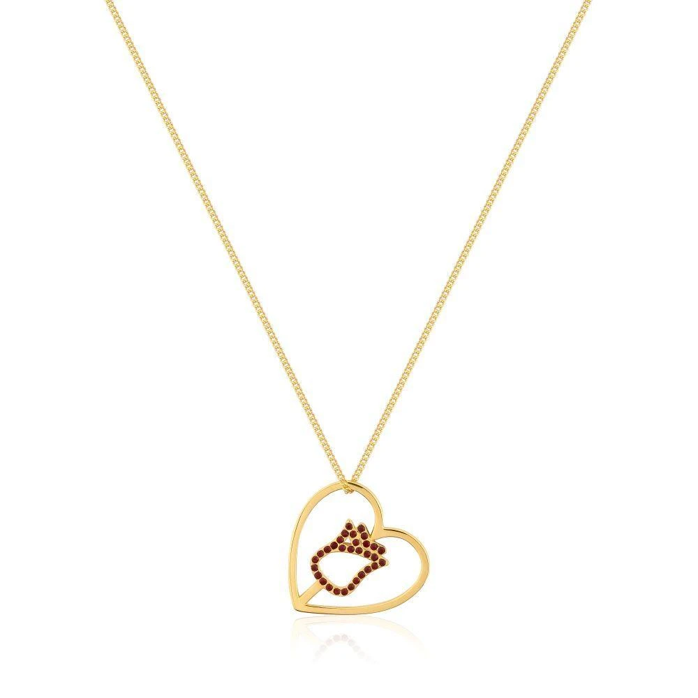 Disney Couture Kingdom - Beauty And The Beast - Enchanted Rose Necklace Yellow Gold 3 Disney Couture Kingdom - Beauty And The Beast - Enchanted Rose Necklace Yellow Gold
