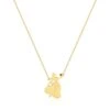 Disney Couture Kingdom - Beauty And The Beast - Belle Enchanted Rose Necklace Yellow Gold