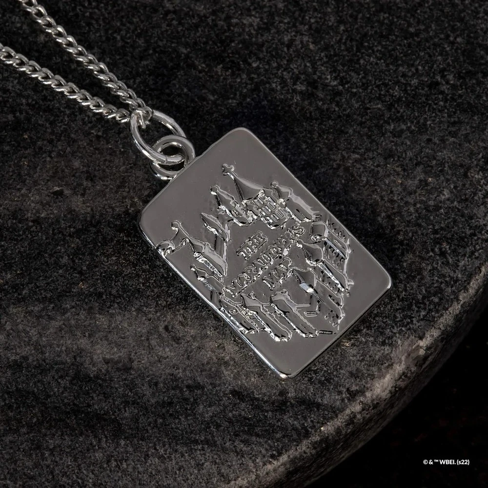 Harry Potter X Short Story Necklace - Marauder's Map - Silver 7 Harry Potter X Short Story Necklace - Marauder's Map - Silver - Image 5