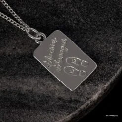 Harry Potter X Short Story Necklace - Marauder's Map - Silver 15 Harry Potter X Short Story Necklace - Marauder's Map - Silver -Disney SSWBN HP 2203SI 5