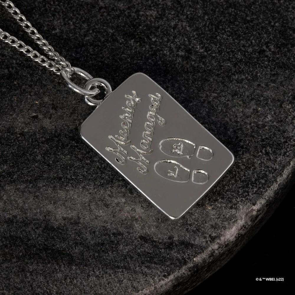 Harry Potter X Short Story Necklace - Marauder's Map - Silver 8 Harry Potter X Short Story Necklace - Marauder's Map - Silver - Image 6