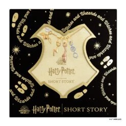 Harry Potter X Short Story Necklace - Harry Trio - Gold -Disney SSWBN HP 2204G 5