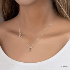 Harry Potter X Short Story Necklace - Harry Trio - Silver -Disney SSWBN HP 2204SI 4