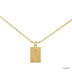 Harry Potter X Short Story Necklace - Doe - Gold