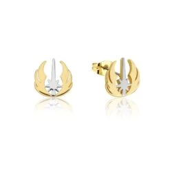 Disney Couture Kingdom Precious Metal - Star Wars - Jedi Order Stud Earrings Yellow Gold