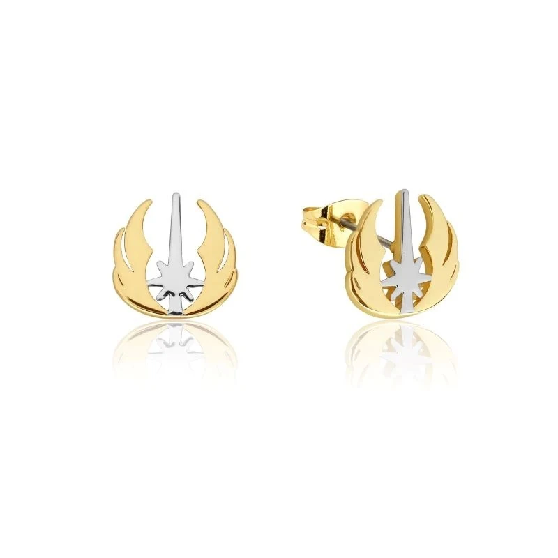 Disney Couture Kingdom Precious Metal - Star Wars - Jedi Order Stud Earrings Yellow Gold 3 Disney Couture Kingdom Precious Metal - Star Wars - Jedi Order Stud Earrings Yellow Gold