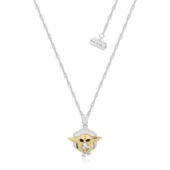 Disney Couture Kingdom Precious Metal - Star Wars - Grogu Snack Necklace Silver