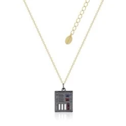 Disney Couture Kingdom - Star Wars - Darth Vader Control Necklace Yellow Gold And Gunmetal Plated
