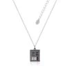 Disney Couture Kingdom - Star Wars - Darth Vader Control Necklace White Gold And Gunmetal Plated