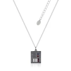 Disney Couture Kingdom - Star Wars - Darth Vader Control Necklace White Gold And Gunmetal Plated