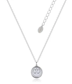 Disney Couture Kingdom - Star Wars - Rebellion Vs Galactic Empire Reversible Necklace White Gold With Black Enamel -Disney SWN008 3