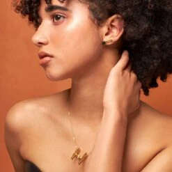 Disney Couture Kingdom - Star Wars - TIE Fighter Necklace Yellow Gold -Disney SWN011 1