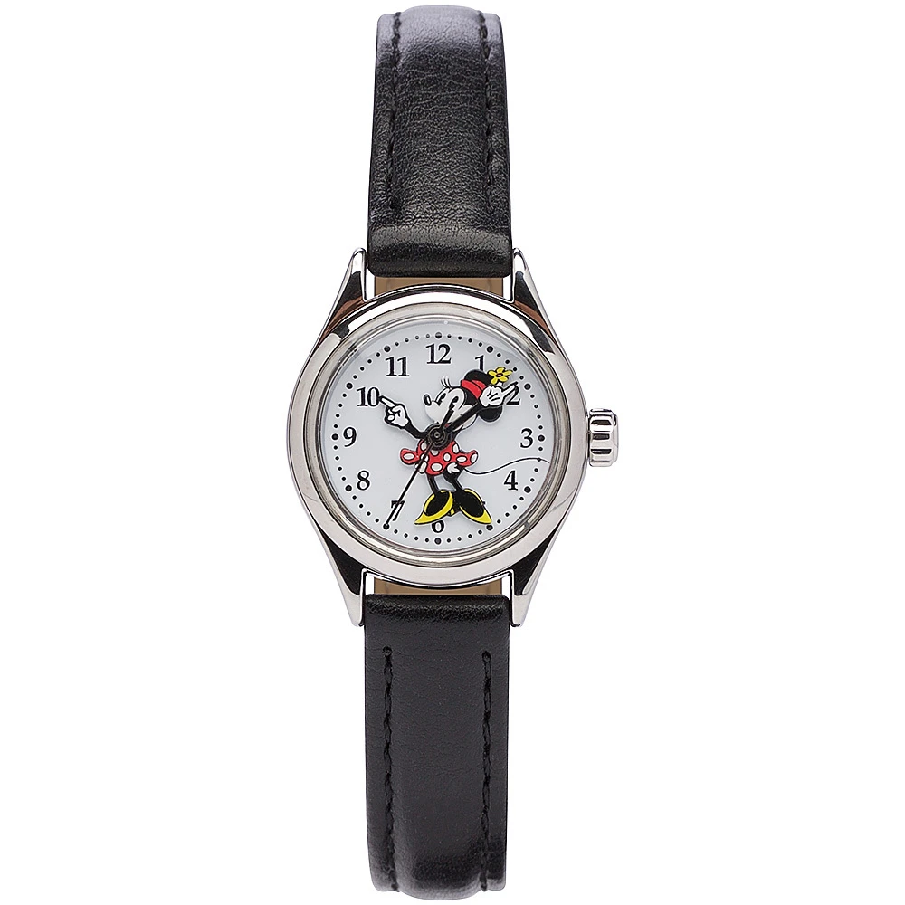 The Original Mickey Collection Watch - Silver + Black 25mm Ft Minnie 3 The Original Mickey Collection Watch - Silver + Black 25mm Ft Minnie