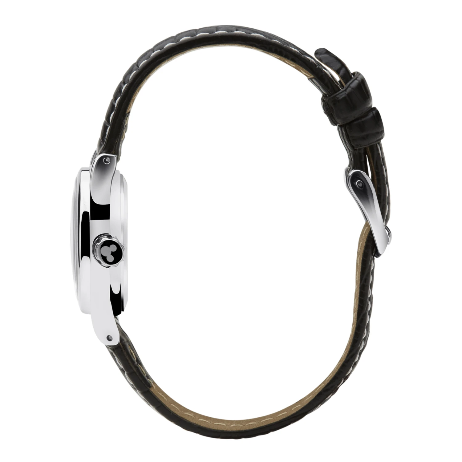 The Original Mickey Collection Watch - Silver + Croc Black 25mm 5 The Original Mickey Collection Watch - Silver + Croc Black 25mm - Image 3