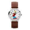 The Original Mickey Collection Watch - Silver + Brown 35mm Ft Bold Goofy -Disney TA75302